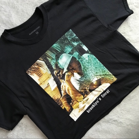 Reasonable Doubt Tops - Notorious B.I.G. Jay Z Brooklyn Crop Graphic T